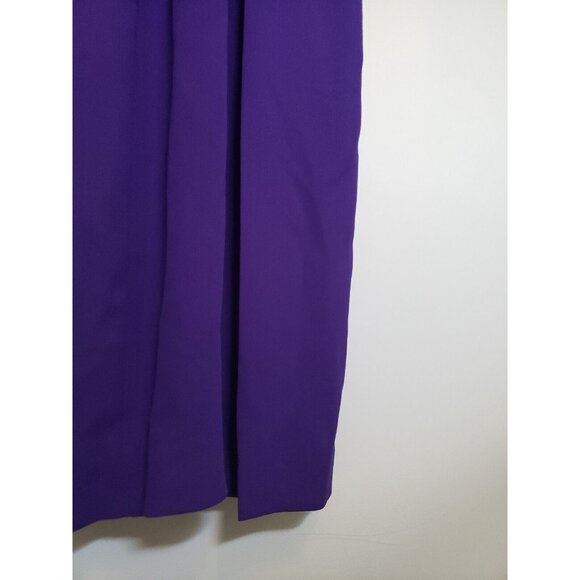 Rimini By Shaw Womens 8 Formal Dress Sleeveless Maxi Purple Sparkly Beaded - Picture 3 of 5